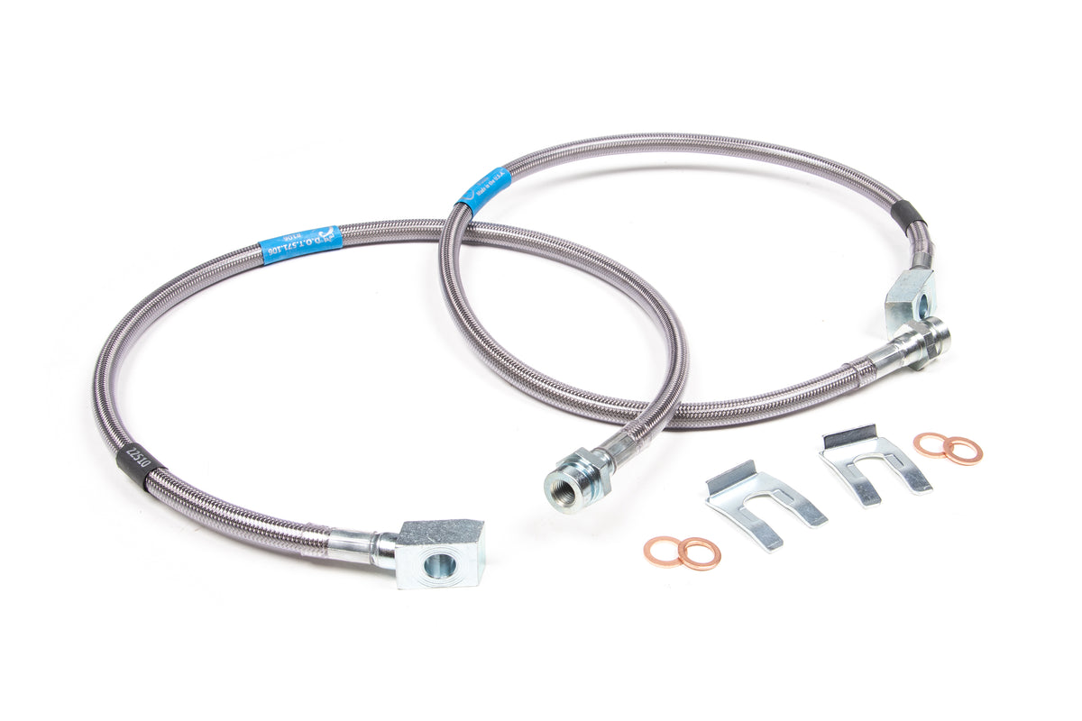 Front Brake Line Set | Stainless Steel | Fits 6 Inch Lift | Chevy/GMC Truck and SUV (88-98)