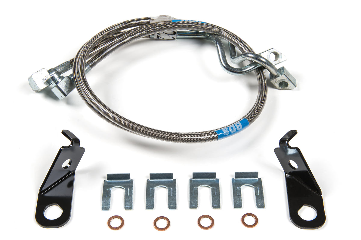 Front Brake Line Set | Stainless Steel | Fits 4-8 Inch Lift | Ford F250/F350 Super Duty (11-15) 4WD