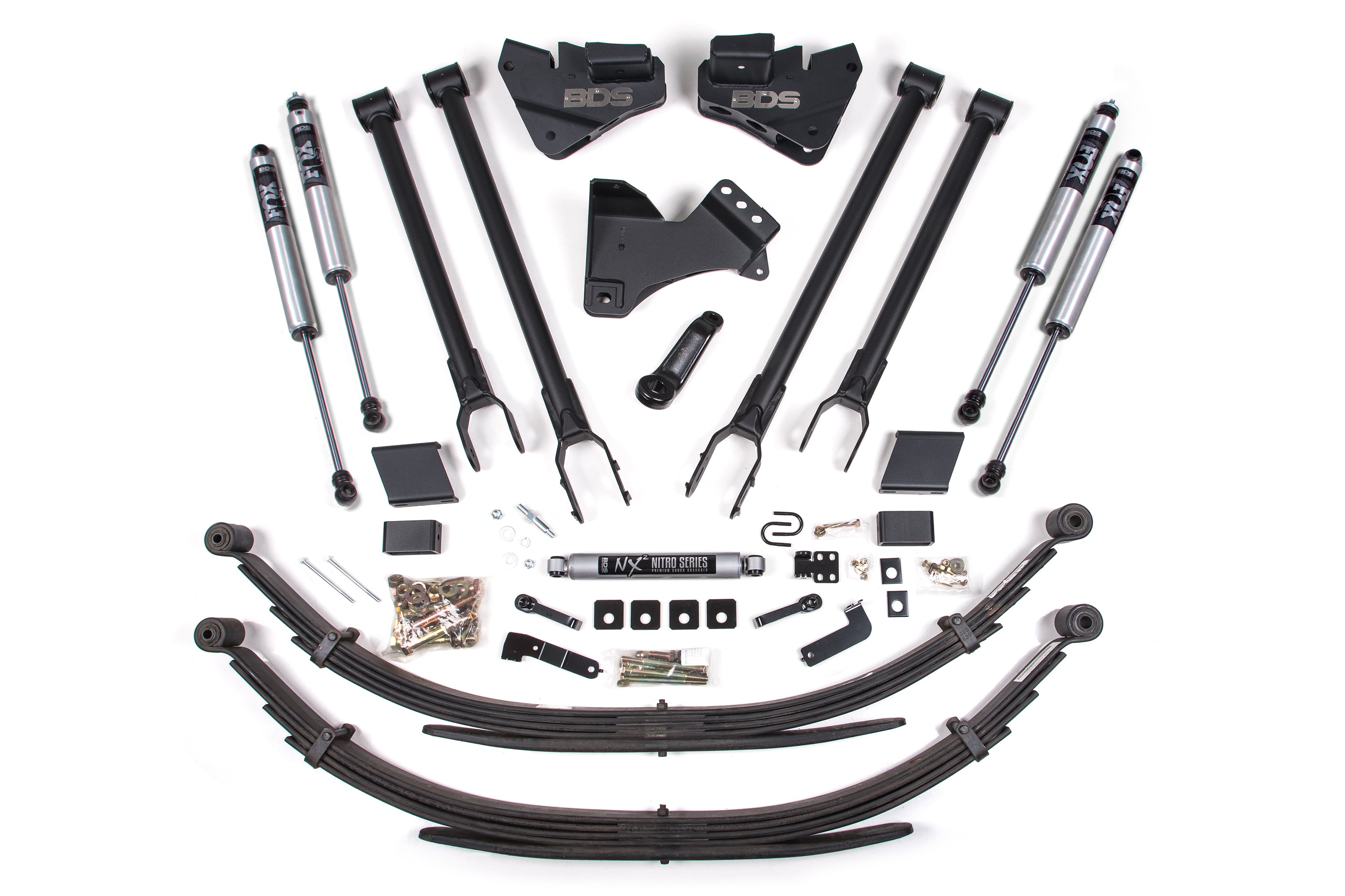 4 Inch Lift Kit | 4-Link Conversion | Ford F250/F350 Super Duty (17-19) 4WD | Diesel