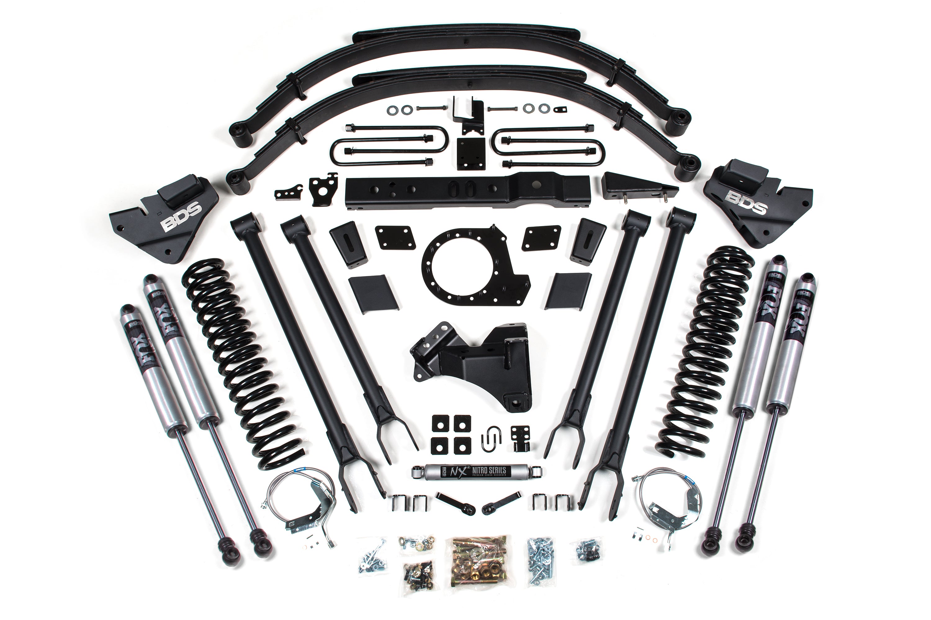 8 Inch Lift Kit | 4-Link Conversion | Ford F250/F350 Super Duty (17-19) 4WD | Diesel