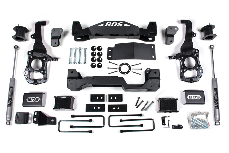 BDS Suspension 6" Lift Kit for 2021-2026 Ford F-150 (2.7L EB, 3.5L EB, 5.0L V8)