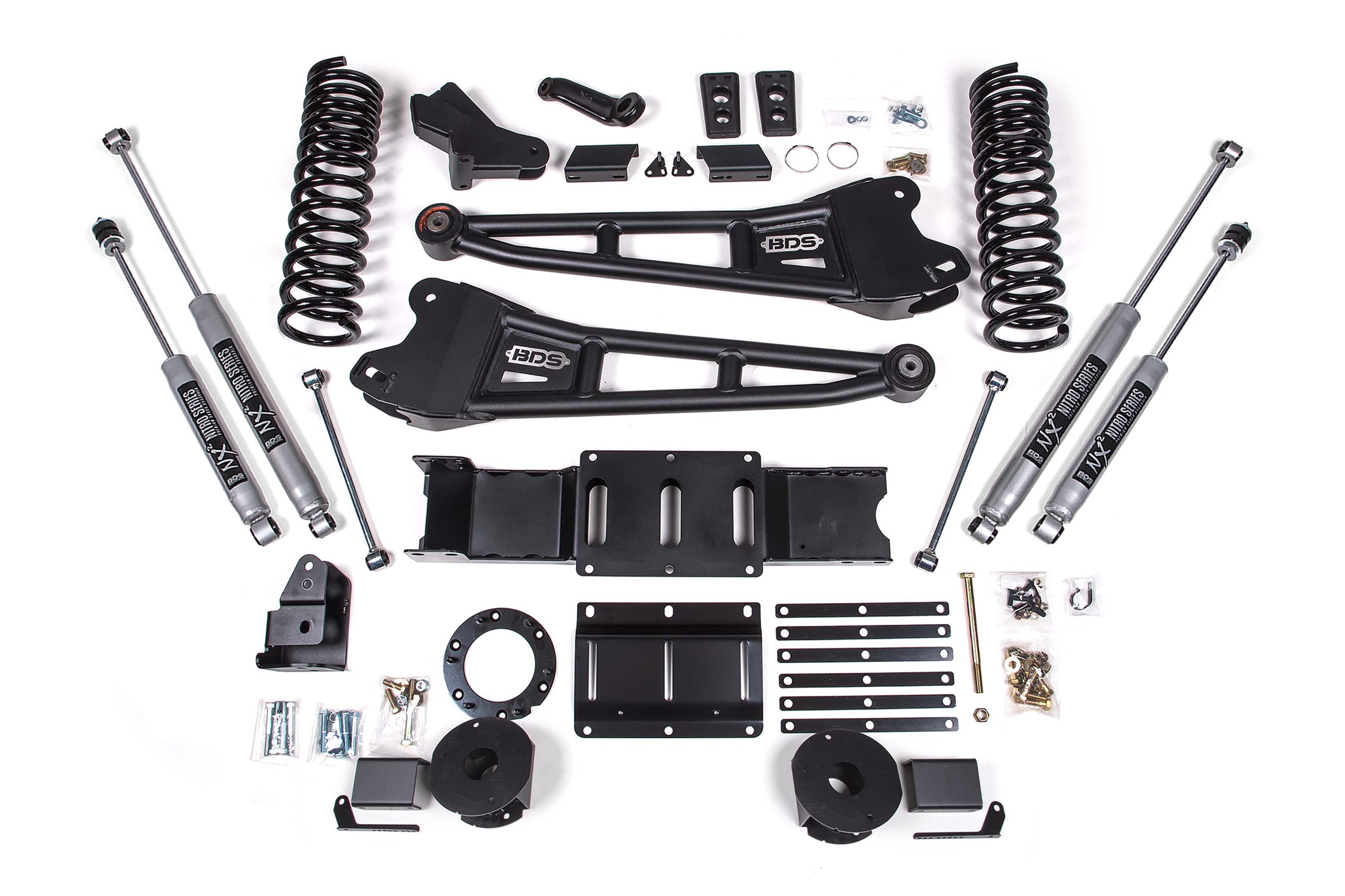 4 Inch Lift Kit w/ Radius Arm | Ram 2500 w/ Rear Air Ride (19-24) 4WD | Diesel