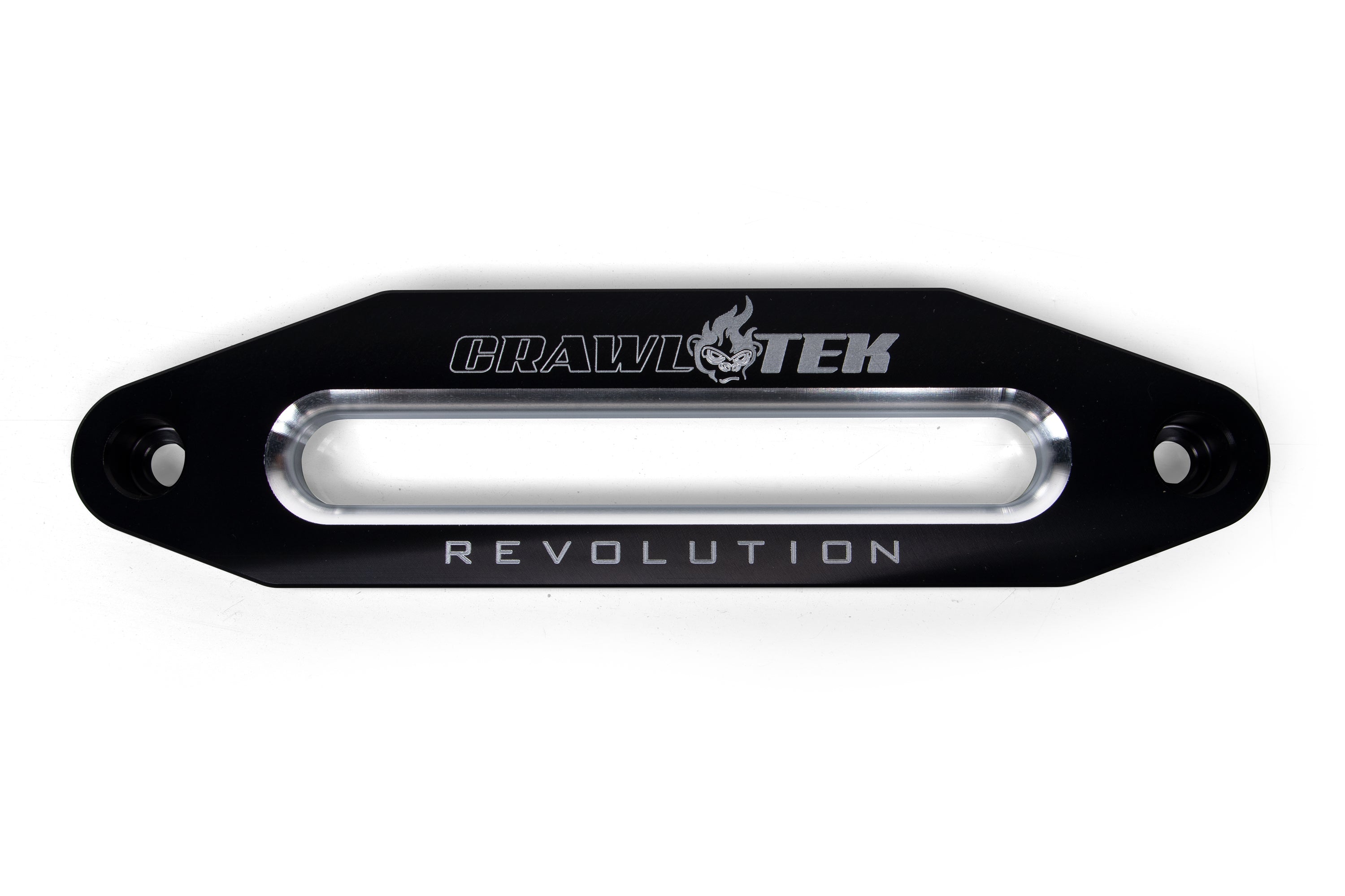 CrawlTek aluminum hawse fairlead – black anodized – product image