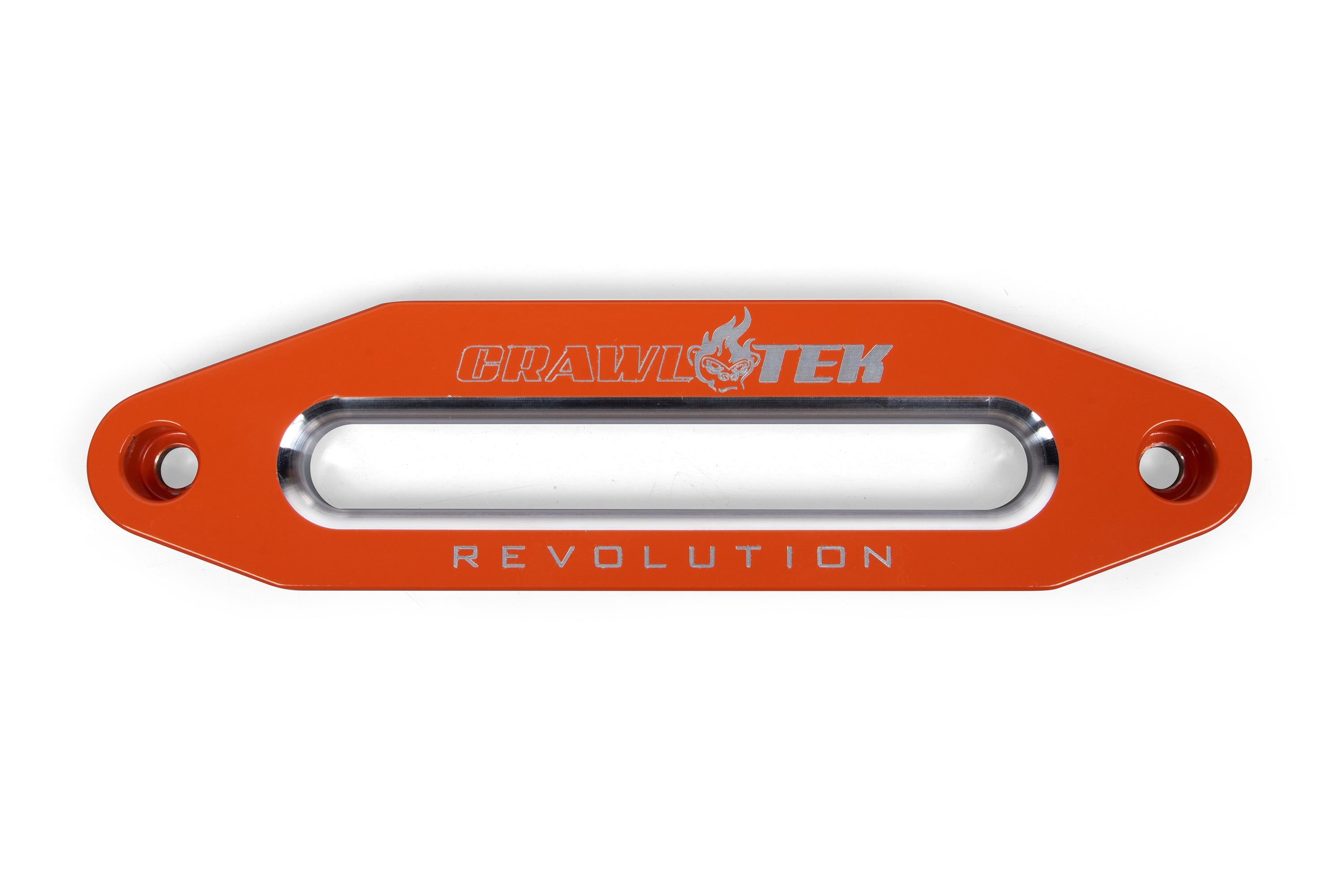 CrawlTek Revolution fairlead – black aluminum – front angled product image