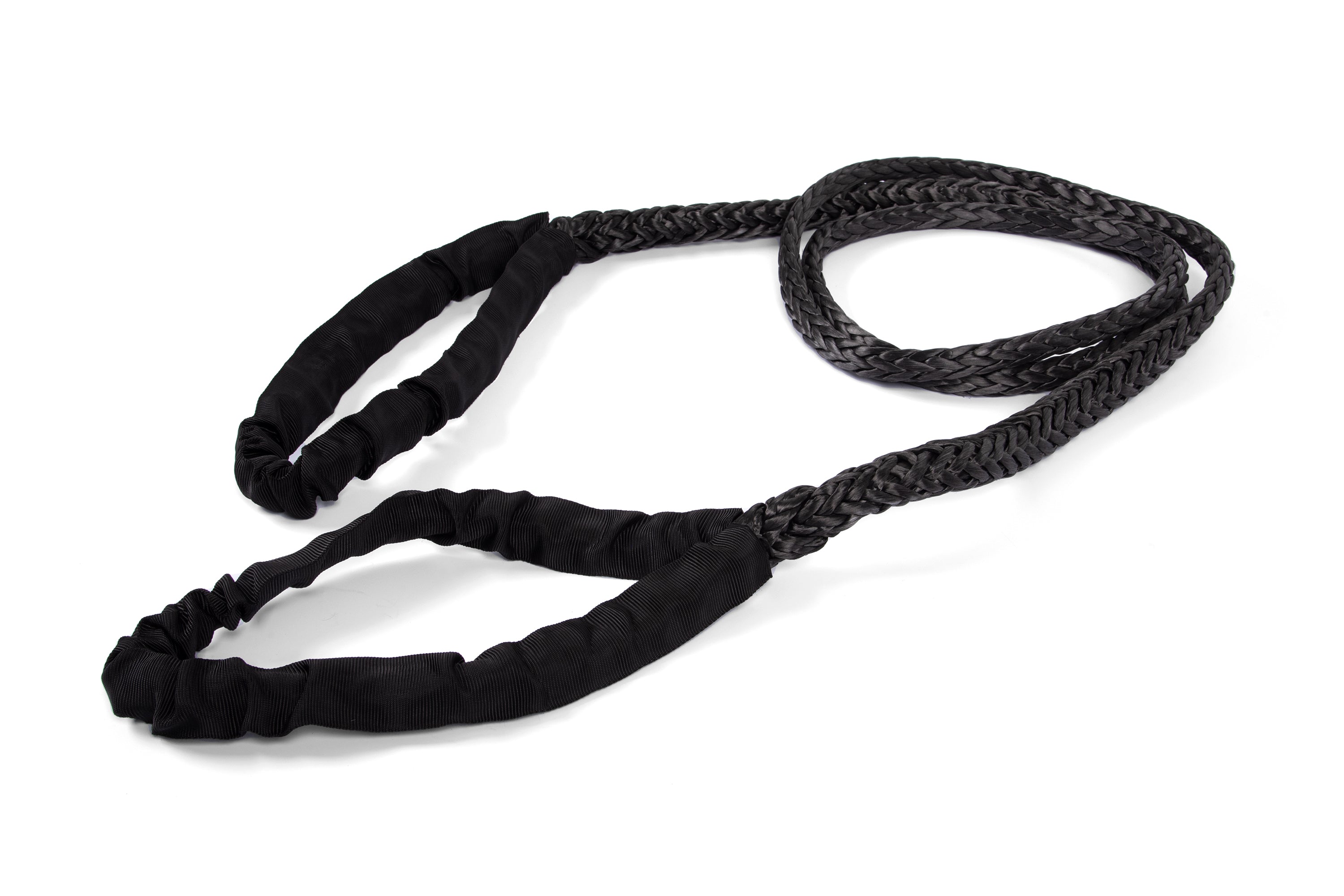 Winch line extension 1/2 x 10 – black synthetic rope – product photo