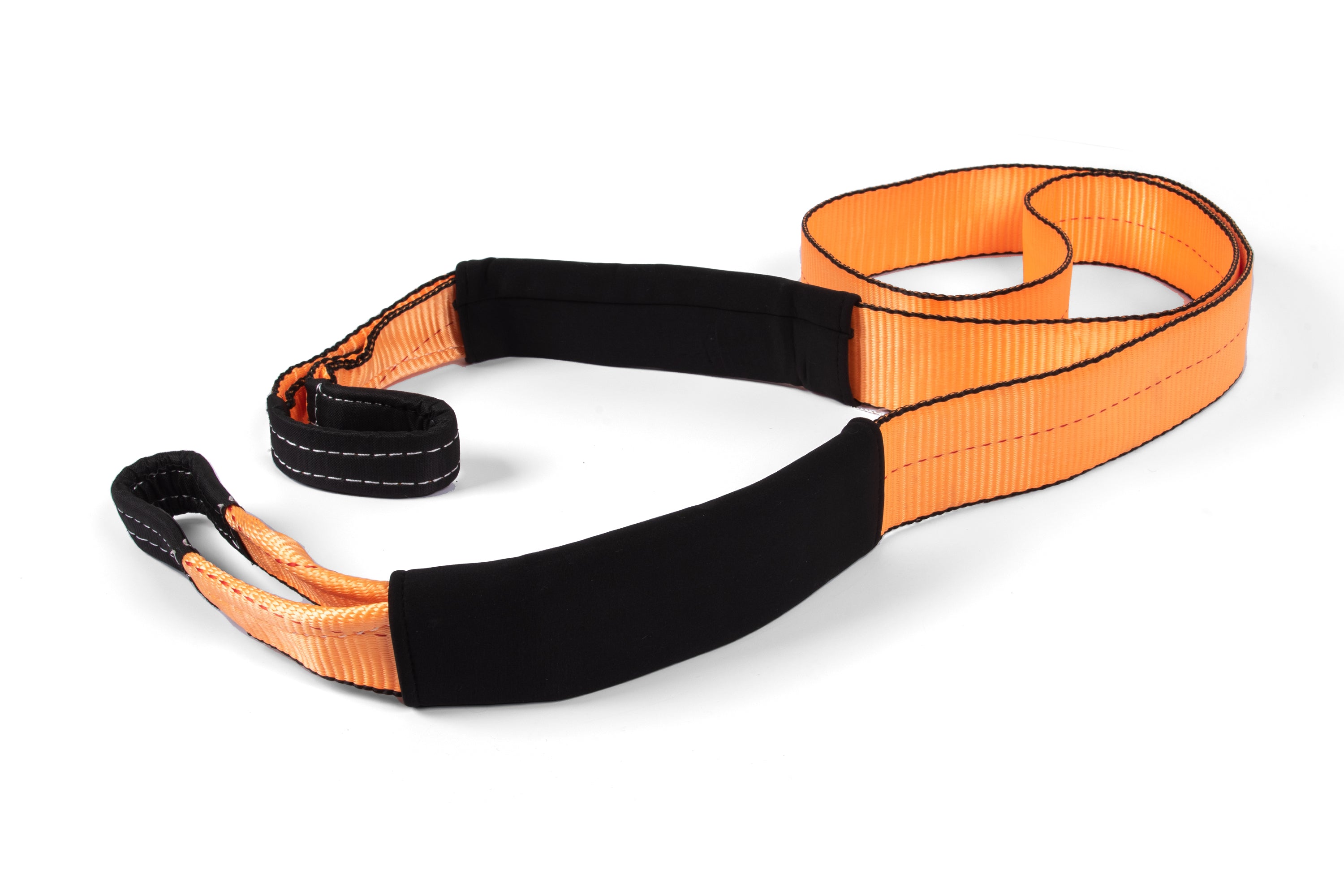 Winch utility rope – synthetic black – with looped ends – recovery gear image