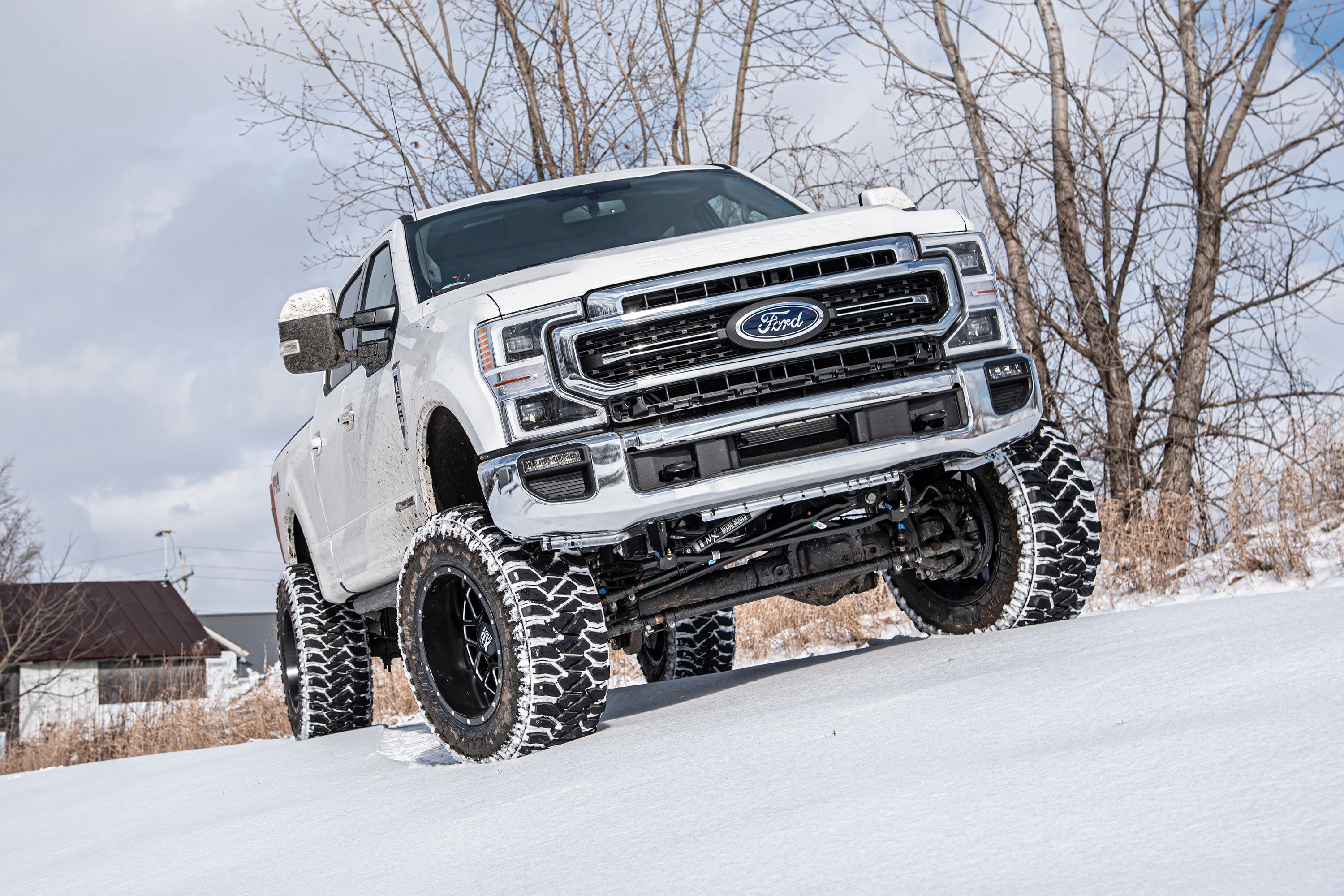 7 Inch Lift Kit w/ 4-Link | Ford F250/F350 Super Duty (20-22) 4WD | Diesel