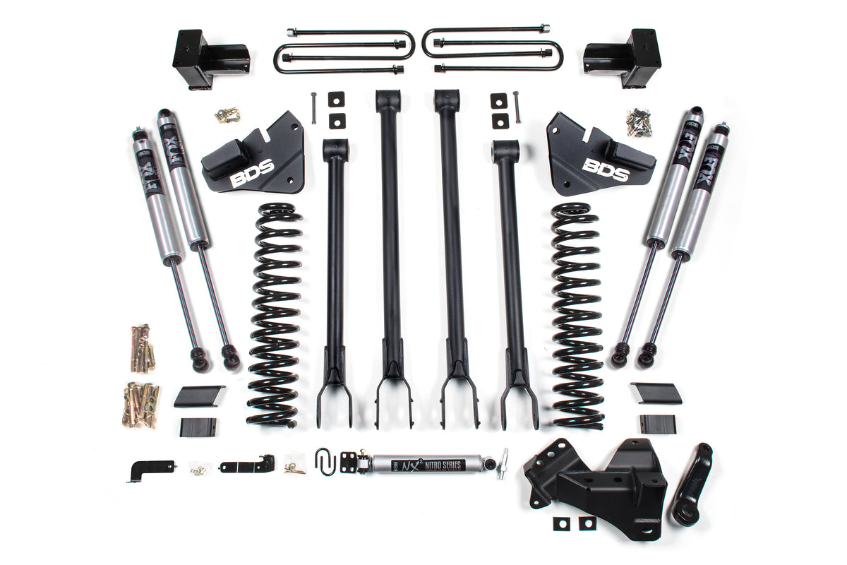 4 Inch Lift Kit w/ 4-Link | Ford F350 Super Duty DRW (20-22) 4WD | Diesel