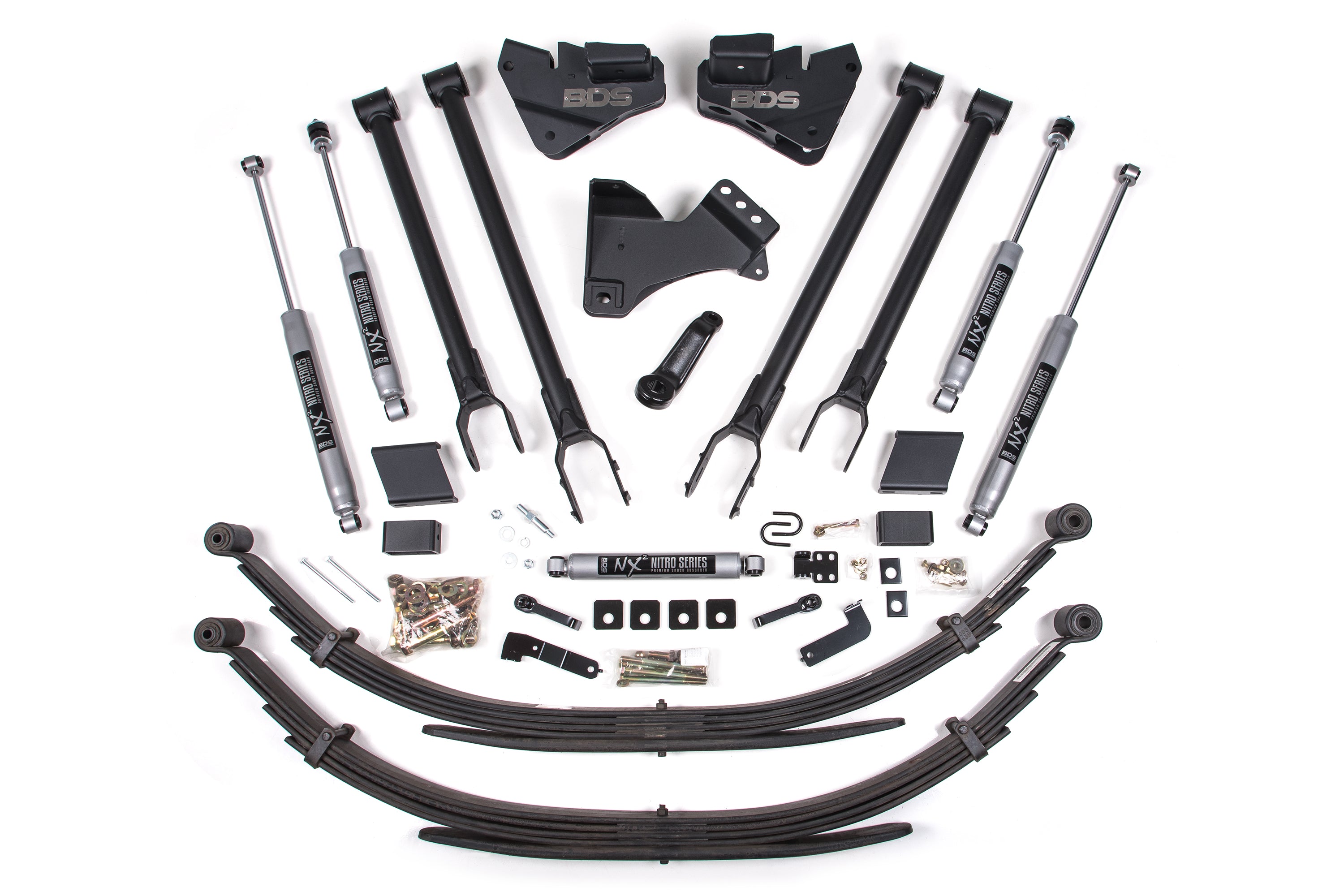 4 Inch Lift Kit | 4-Link Conversion | Ford F250/F350 Super Duty (17-19) 4WD | Diesel