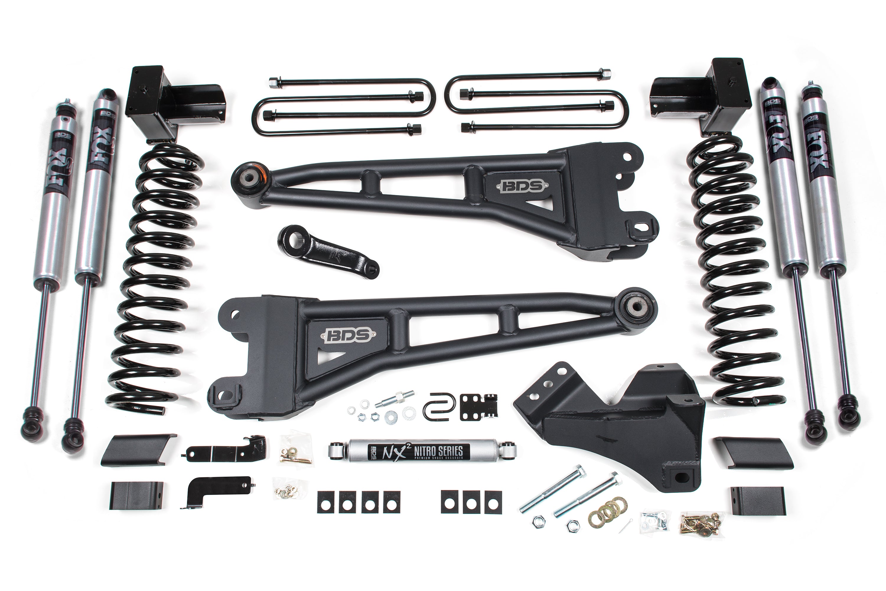 4 Inch Lift Kit w/ 4-Link | Ford F350 Super Duty DRW (20-22) 4WD | Gas