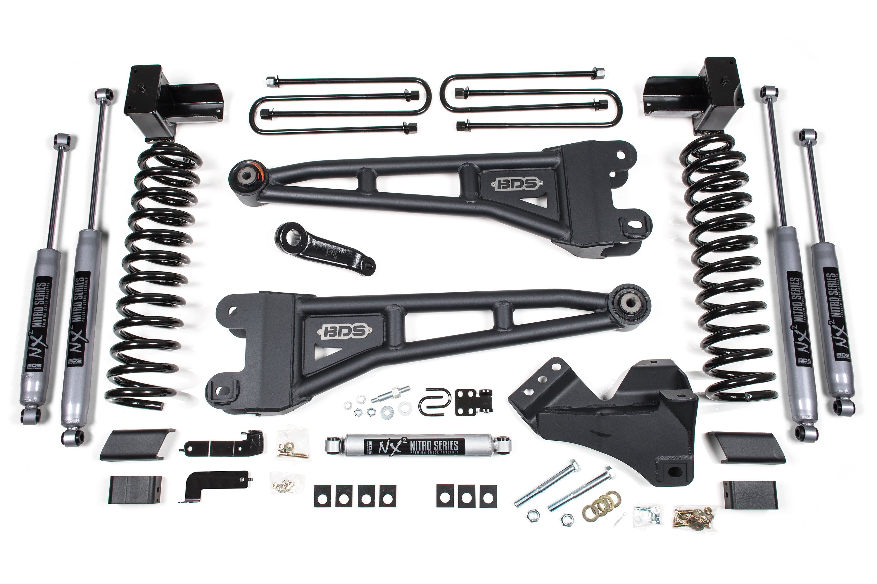 4 Inch Lift Kit w/ 4-Link | Ford F350 Super Duty DRW (20-22) 4WD | Gas