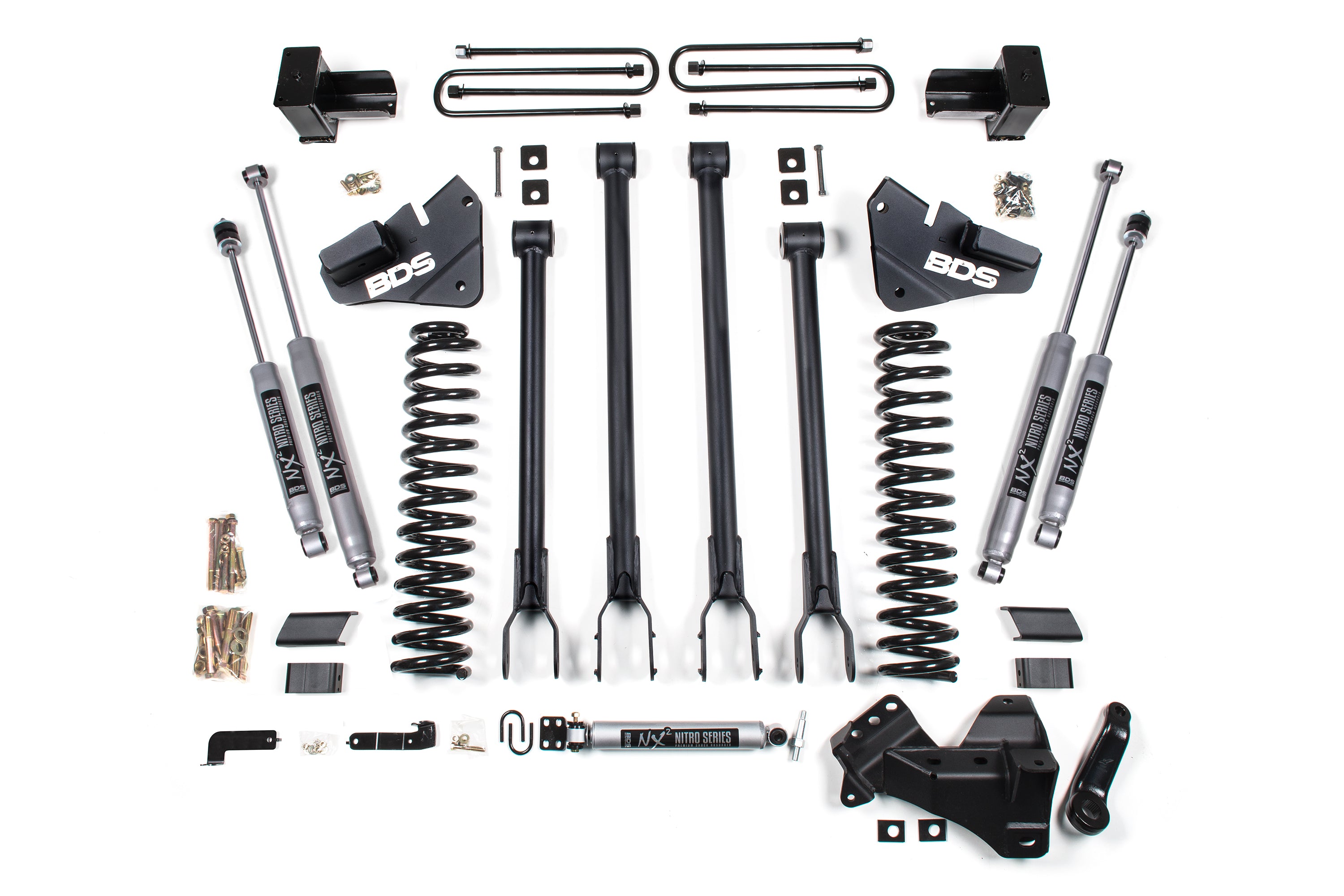 4 Inch Lift Kit w/ 4-Link | Ford F350 Super Duty DRW (17-19) 4WD | Diesel