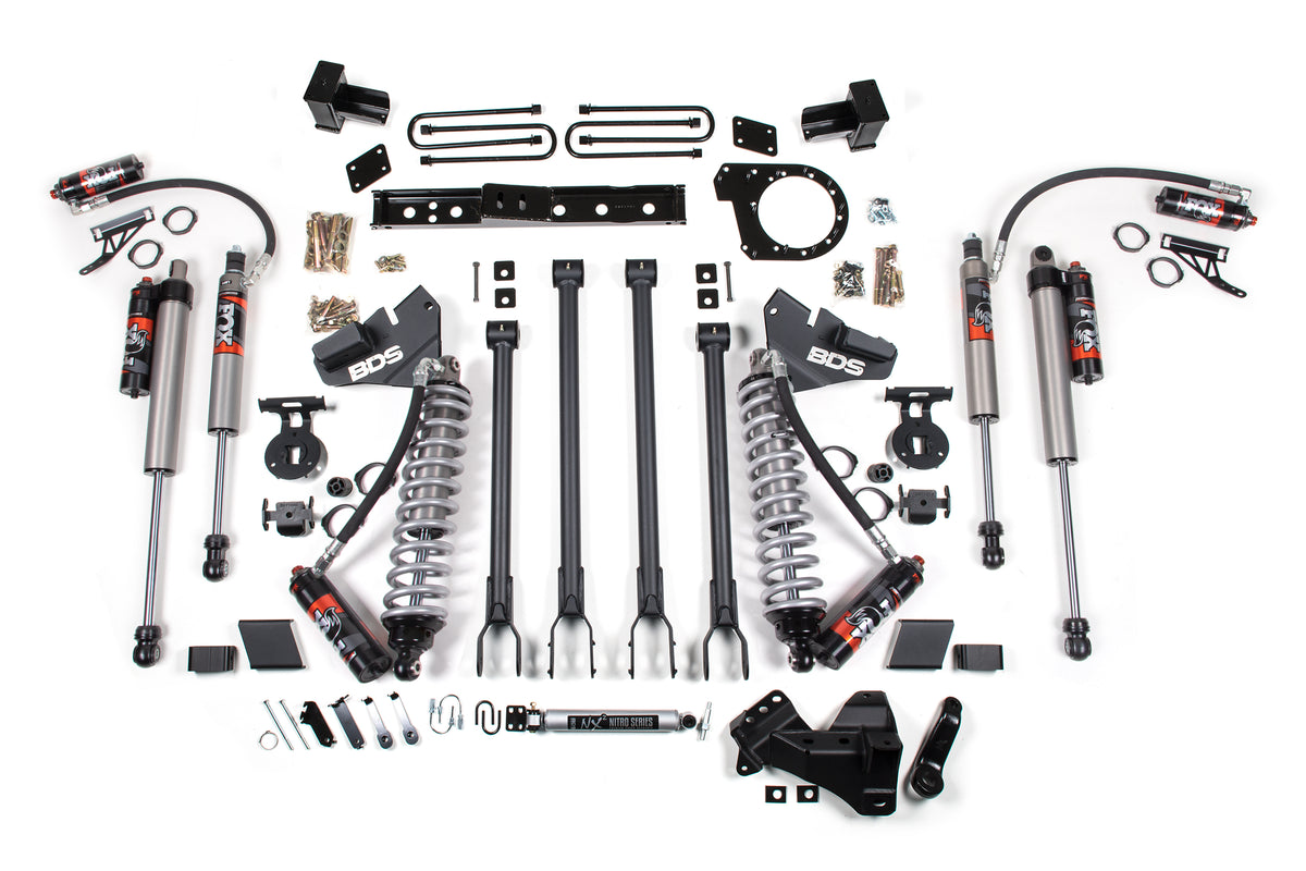 6 Inch Lift Kit w/ 4-Link | FOX 2.5 Performance Elite Coil-Over Conversion | Ford F350 Super Duty DRW (20-22) 4WD | Diesel
