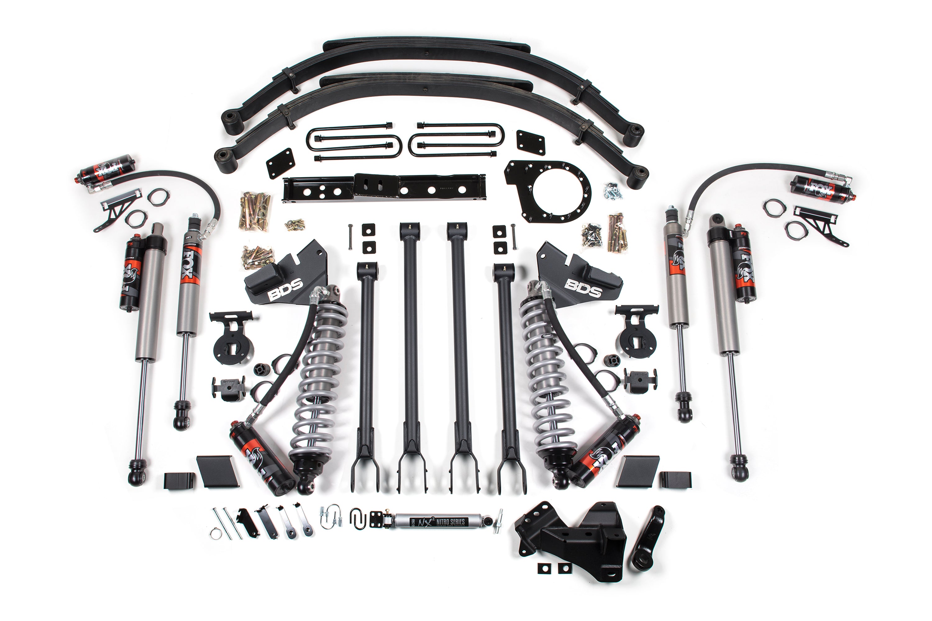 5 Inch Lift Kit w/ 4-Link | FOX 2.5 Performance Elite Coil-Over Conversion | Ford F250/F350 Super Duty (20-22) 4WD | Diesel