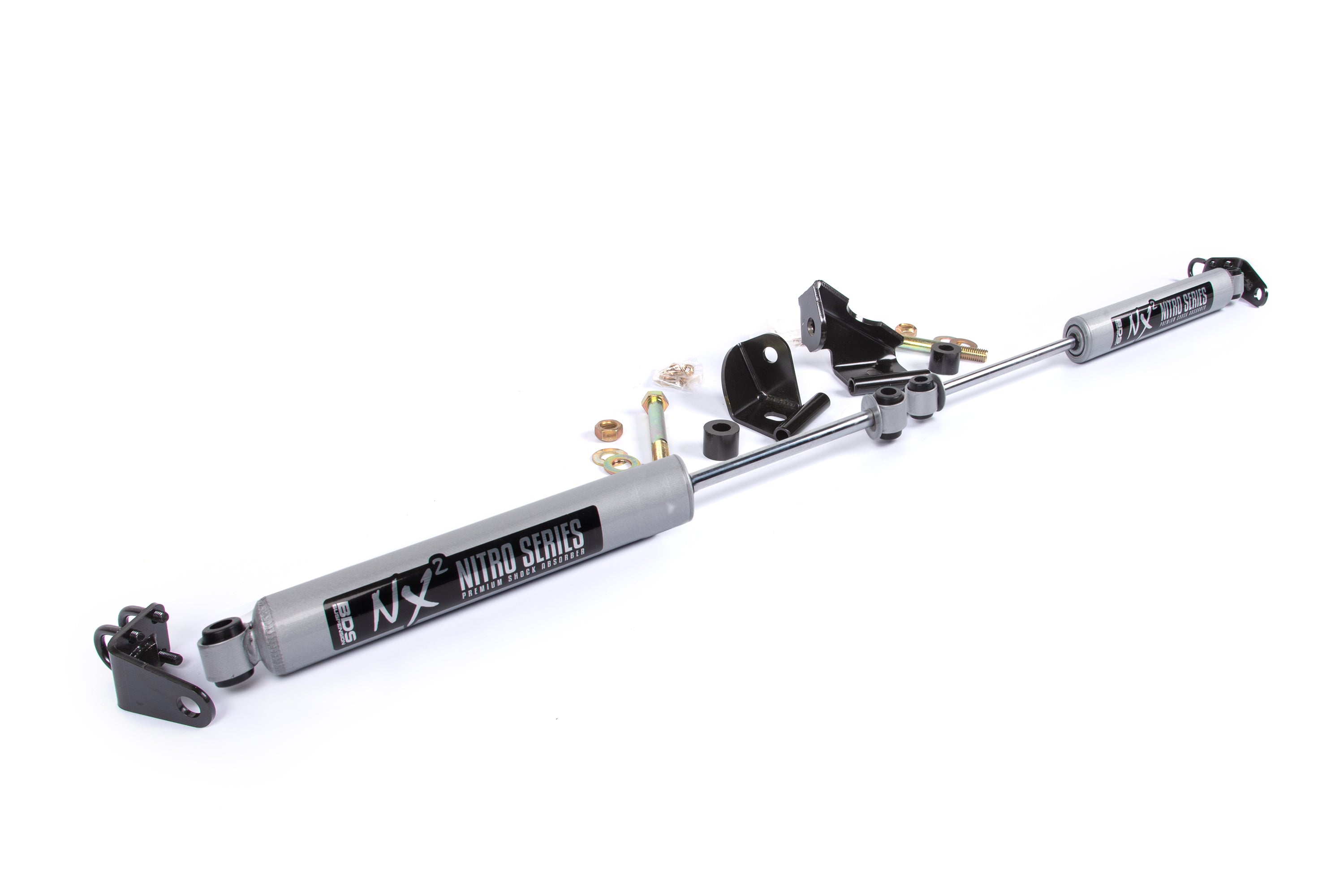 Dual Steering Stabilizer Kit w/ NX2 Shocks | Ford F150 (04-08) 4WD | With BDS Strut Spacers