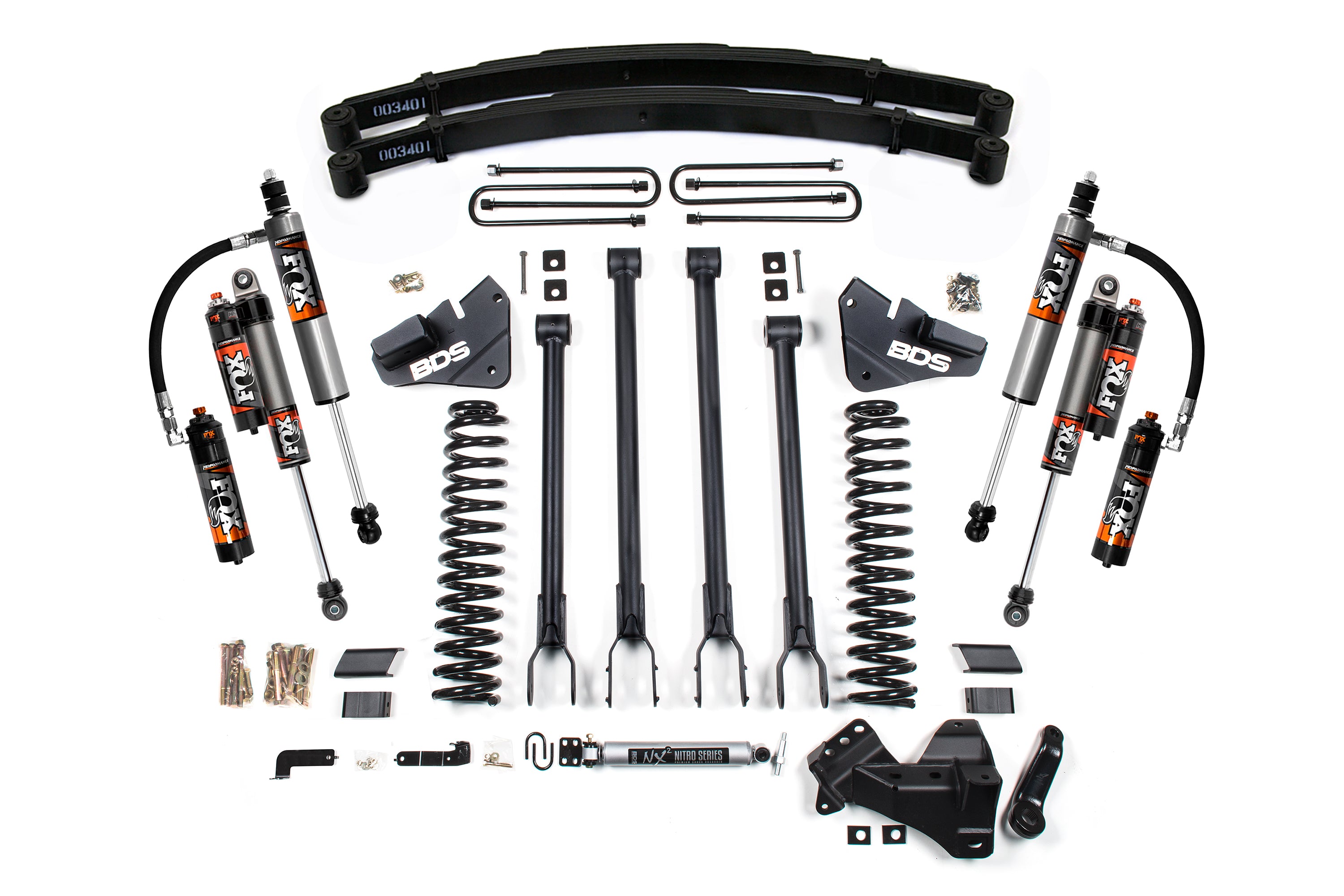 4 Inch Lift Kit | 4-Link Conversion | Ford F250/F350 Super Duty (17-19) 4WD | Diesel