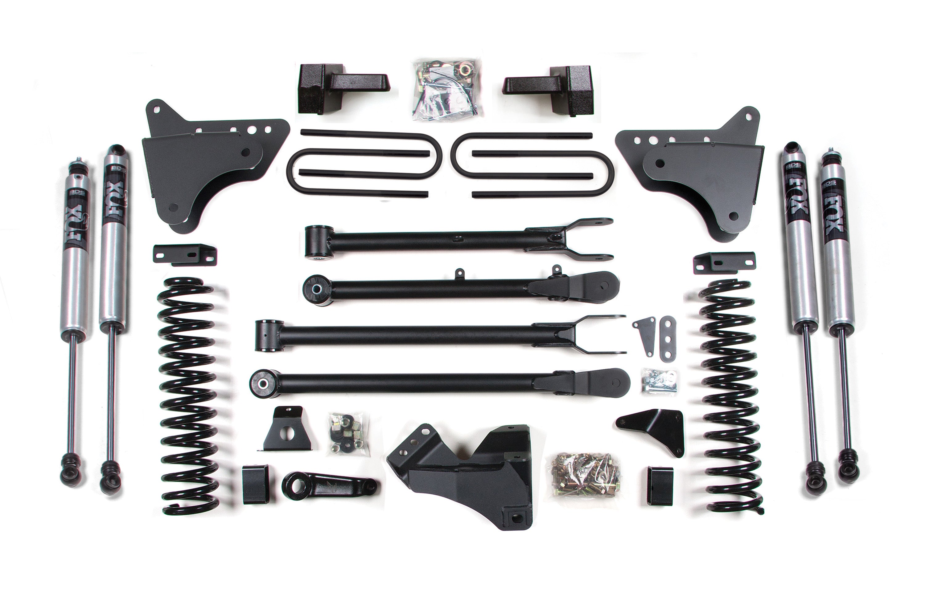 4 Inch Lift Kit w/ 4-Link | Ford F250/F350 Super Duty (05-07) 4WD | Gas