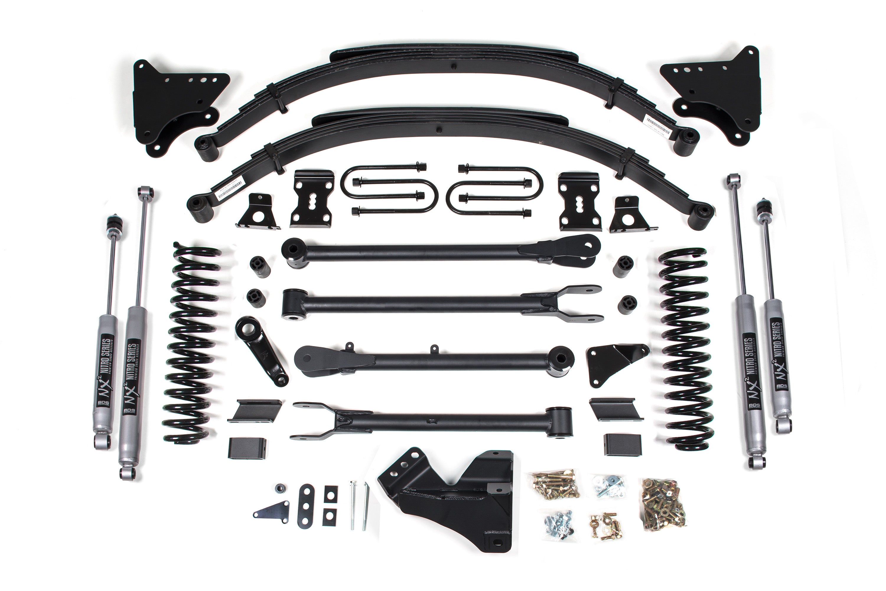 4 Inch Lift Kit w/ 4-Link | Ford F250/F350 Super Duty (05-07) 4WD | Gas