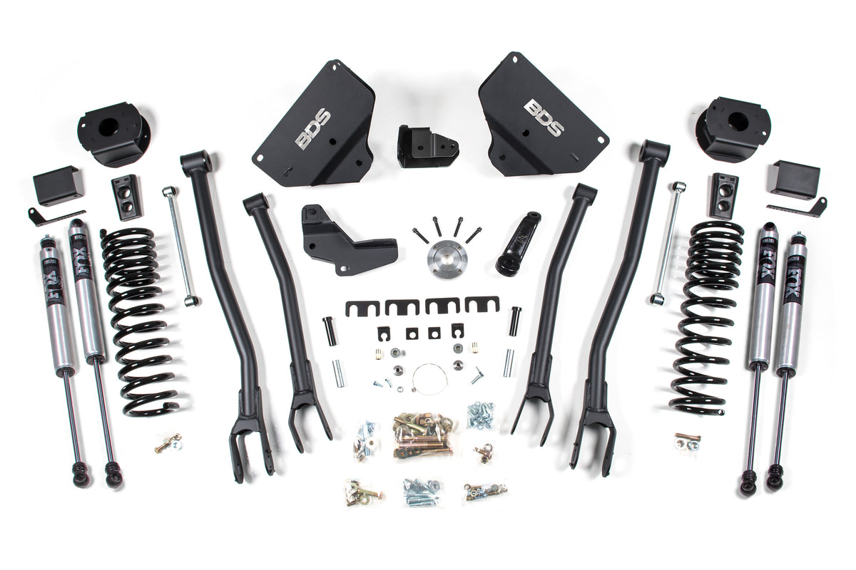 4 Inch Lift Kit w/ 4-Link | Ram 2500 w/ Rear Air Ride (14-18) 4WD | Diesel