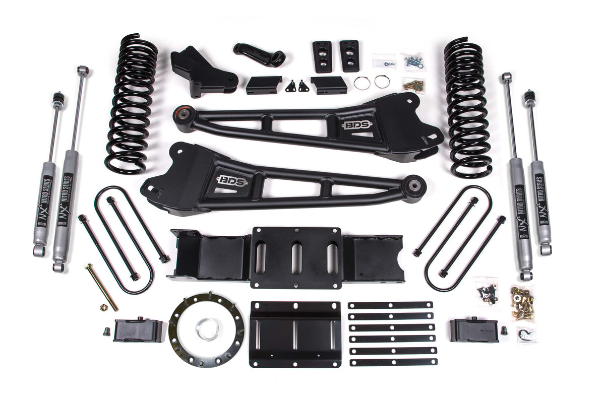 4 Inch Lift Kit w/ Radius Arm | 3 Inch Rear Block | Ram 3500 (19-24) 4WD | Diesel