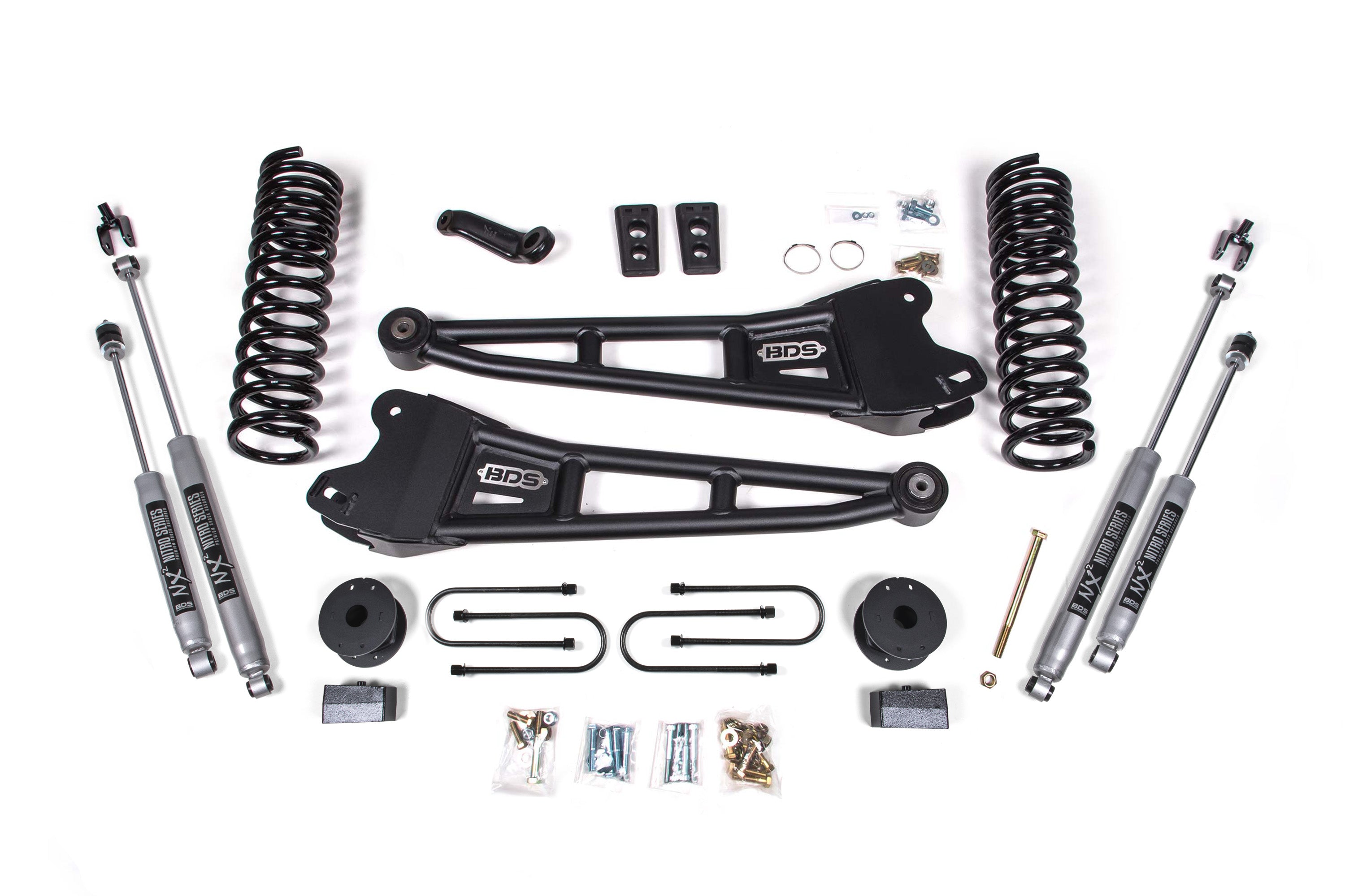 4 Inch Lift Kit w/ Radius Arm | Ram 3500 w/ Rear Air Ride (13-18) 4WD | Diesel