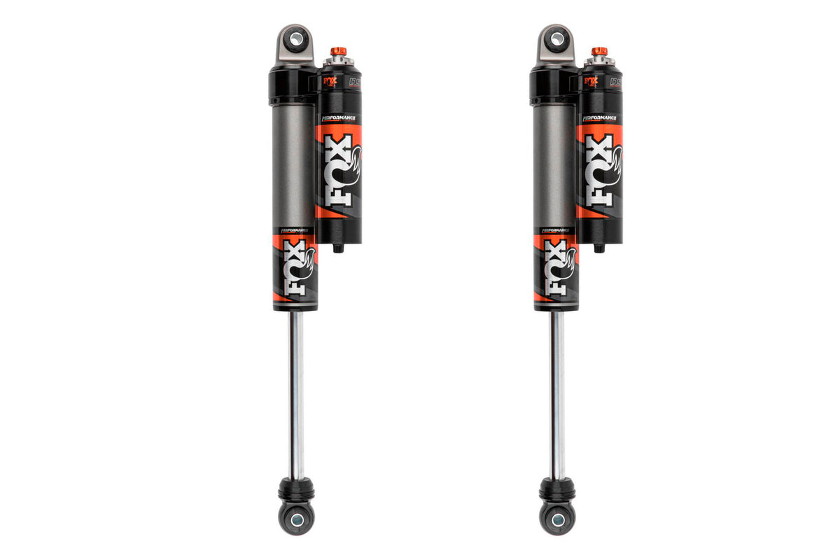 FOX 2.5 Rear Shocks w/ DSC Reservoir Adjuster | 0-1.5 Inch Lift | Performance Elite Series | Chevy Silverado and GMC Sierra 2500HD / 3500HD (20-24)